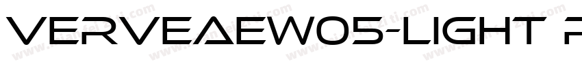 VerveAEW05-Light Reg字体转换